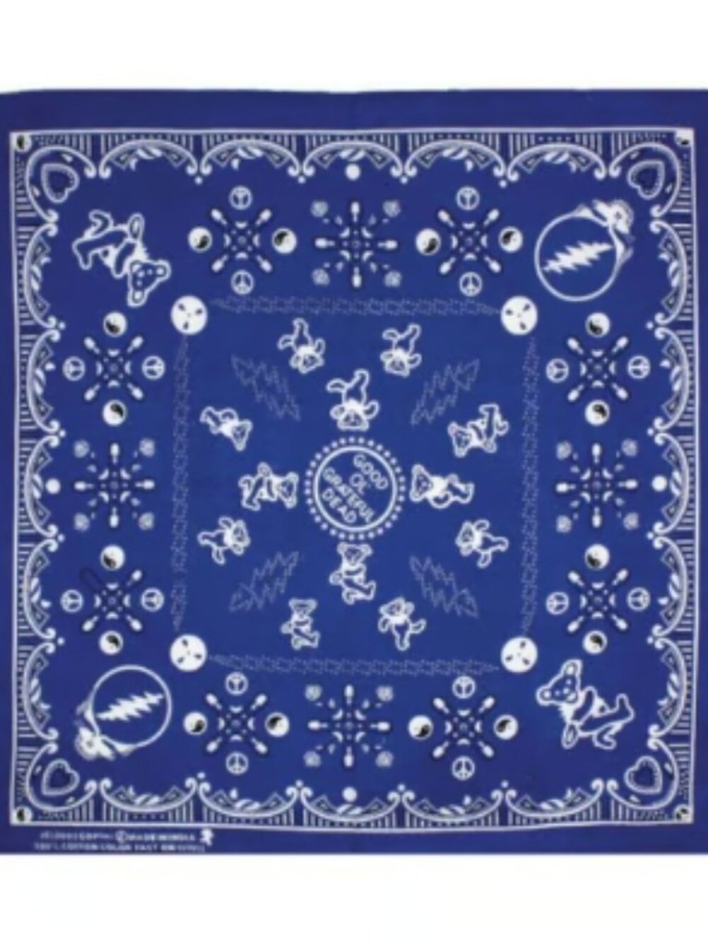 Good Ol' Grateful Dead Bandana ~ Officially Licensed ~ 22" x 22" ~ Brand New!
